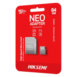 Cartão De Memória Sd Hiksemi Micro Sdxc 64Gb Class 10 Uhsi 90Mb/S C/ Adaptador Hs-Tf-C1-64G-Adapter