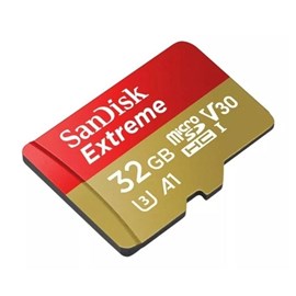 Cartão  Micro Sd  32gb Sandisk 2x1 Extreme 100mb/s 667x U3 4k Uhd A1 Sdsqxaf-032g-gn6aa