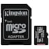 CARTÃO MICRO SD KINGSTON 128GB 100 MB/S C/ ADAP. SDCS2/128GB