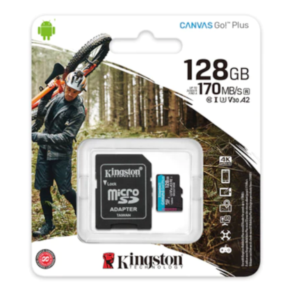 Cartão Micro Sd Kingston 128gb Canva 2x1 Sdcg3/128gb