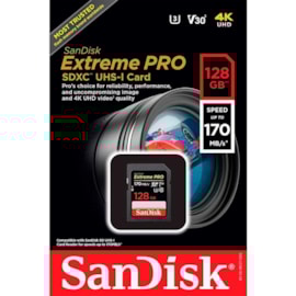 CARTÃO MICRO SD SANDISK 128GB EXTREME PRO SDSDXXY-128G-GN4IN