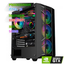 COMPUTADOR GAMER INTEL I3 10105F/PLACA H510 DDR4/8GB DDR4/SSD 500GB/GABINETE MAG SHIELD/500W 80PLUS/GTX 1660