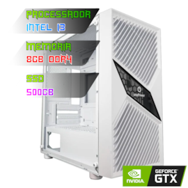 COMPUTADOR GAMER INTEL I3 12100F/PLACA H610 DDR4/16GB DDR4/SSD 500GB/GABINETE FRACTAL/500W 80PLUS/GTX 1660