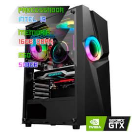COMPUTADOR GAMER INTEL I5 10400F/PLACA H510 DDR4/16GB DDR4/SSD 500GB/GABINETE MUSPEL/500W 80PLUS/GTX 1660