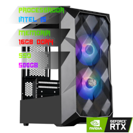 COMPUTADOR GAMER INTEL I5 11400F/PLACA B560 DDR4/16GB DDR4/SSD 500GB/GABINETE TD300 MESH/750W /RTX 4060 8GB