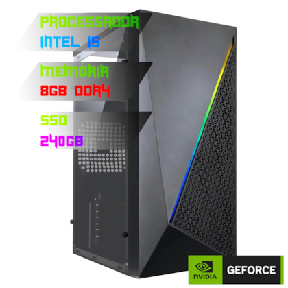 COMPUTADOR GAMER INTEL I5 11400F/PLACA H510 DDR4/8GB DDR4/SSD 240GB/GABINETE MURK/500W/GT 730 2GB