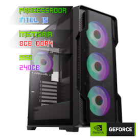 COMPUTADOR GAMER INTEL I5 11400F/PLACA H510 DDR4/8GB DDR4/SSD 240GB/GABINETE SIEGE/500W/GT 730 4GB