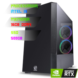 COMPUTADOR GAMER INTEL I5 11400F/PLACA Z590 DDR4/16GB DDR4/SSD 500GB/GABINETE GRAVITY/750W 80PLUS/RTX 4060 8GB