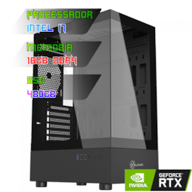 COMPUTADOR GAMER INTEL I5 12400F/PLACA B660 DDR4/16GB DDR4/SSD 480GB/GABINETE AVALON PRO/FONTE 600W/RTX 3060