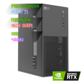 COMPUTADOR GAMER INTEL I5 12400F/PLACA B660 DDR4/16GB DDR4/SSD 480GB/GABINETE LT-302C/FONTE 600W/RTX 3060
