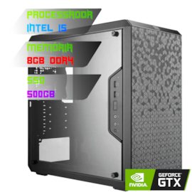 COMPUTADOR GAMER INTEL I5 12400F/PLACA B660 DDR4/8GB DDR4/SSD 500GB/GABINETE Q300L/600W/GTX 1060 6GB