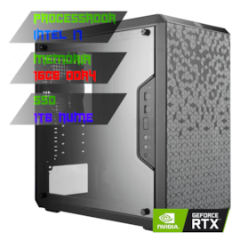 COMPUTADOR GAMER INTEL I7 11700KF/PLACA Z590 DDR4/16GB DDR4/SSD 1TB NVME/GABINETE Q300L/600W 80PLUS/RTX 3060 /WATER 240MM