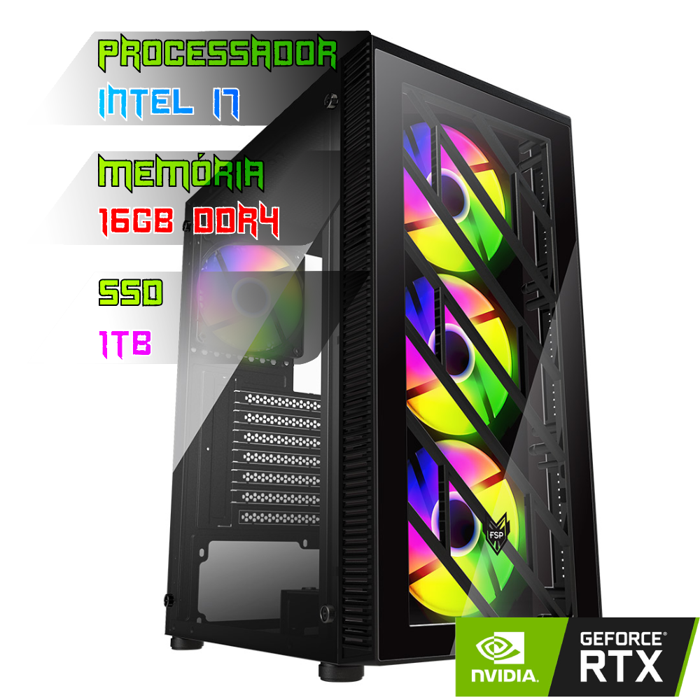 COMPUTADOR GAMER INTEL I7 12700K/PLACA Z690 DDR4/16GB DDR4/SSD 1TB
