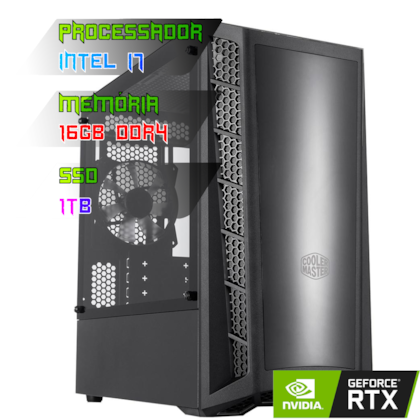 COMPUTADOR GAMER INTEL I7 12700K/PLACA Z690 DDR4/16GB DDR4/SSD 1TB/GABINETE MB520L/600W 80PLUS/RTX 3060 /WATER 240MM