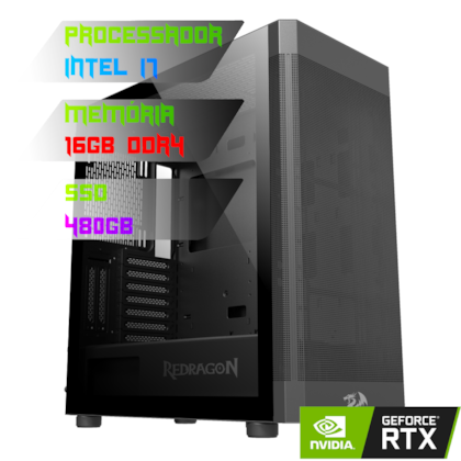 COMPUTADOR GAMER INTEL I7 12700K/Z690/16GB DDR4/SSD 480GB/GABINETE AEROGLASS/RTX 3060/600W 80PLUS/WATERCOOLER 240MM