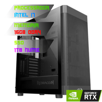 COMPUTADOR GAMER INTEL I7 13700K/PLACA Z690 DDR4/16GB DDR4/SSD 1TB NVME/GABINETE AEROGLASS/850W 80PLUS/RTX 4060 TI 8GB/WATER 240MM