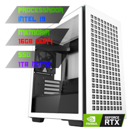 COMPUTADOR GAMER INTEL I9 11900K/PLACA Z590 DDR4/16GB (2X8) DDR4/SSD 1TB NVME/GABINETE CH370 WH/600W 80PLUS/RTX 3060 /WATER 240MM