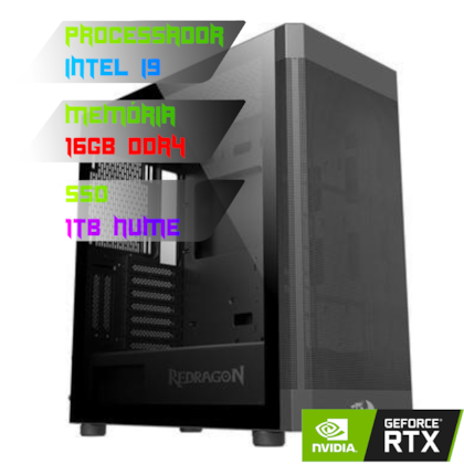 COMPUTADOR GAMER INTEL I9 12900K/PLACA Z690 DDR4/16GB DDR4/SSD 1TB NVME/GABINETE AEROGLASS/750W 80PLUS/RTX 4060 8GB/WATER 240MM