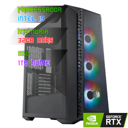 COMPUTADOR GAMER INTEL I9 13900/PLACA Z790 DDR5/32GB DDR5/SSD 1TB NVME/GABINETE MB520 MESH/850W 80PLUS/RTX 5070 TI/WATER 360MM
