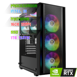 COMPUTADOR GAMER INTEL I9 13900F/PLACA Z690 DDR4/16GB DDR4/SSD 1TB NVME/GABINETE AURA GC2 ELITE/750W 80PLUS/RTX 4060 TI 8GB/WATER 360MM