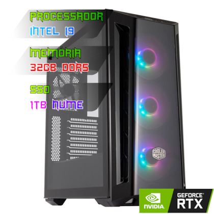 COMPUTADOR GAMER INTEL I9 13900KF/PLACA Z790 DDR5/32GB DDR5/SSD 1TB NVME/GABINETE MB520/850W 80PLUS/RTX 4070 SUPER 12GB/WATER 360MM