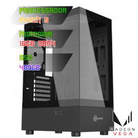 COMPUTADOR GAMER RYZEN 5 5600GT/PLACA  A520 DDR4/16GB DDR4/SSD 480GB/GABINETE AVALON PRO/FONTE 500W 80PLUS