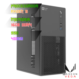COMPUTADOR GAMER RYZEN 5 5600GT/PLACA  A520 DDR4/16GB DDR4/SSD 480GB/GABINETE LT-302C/FONTE 500W 80PLUS