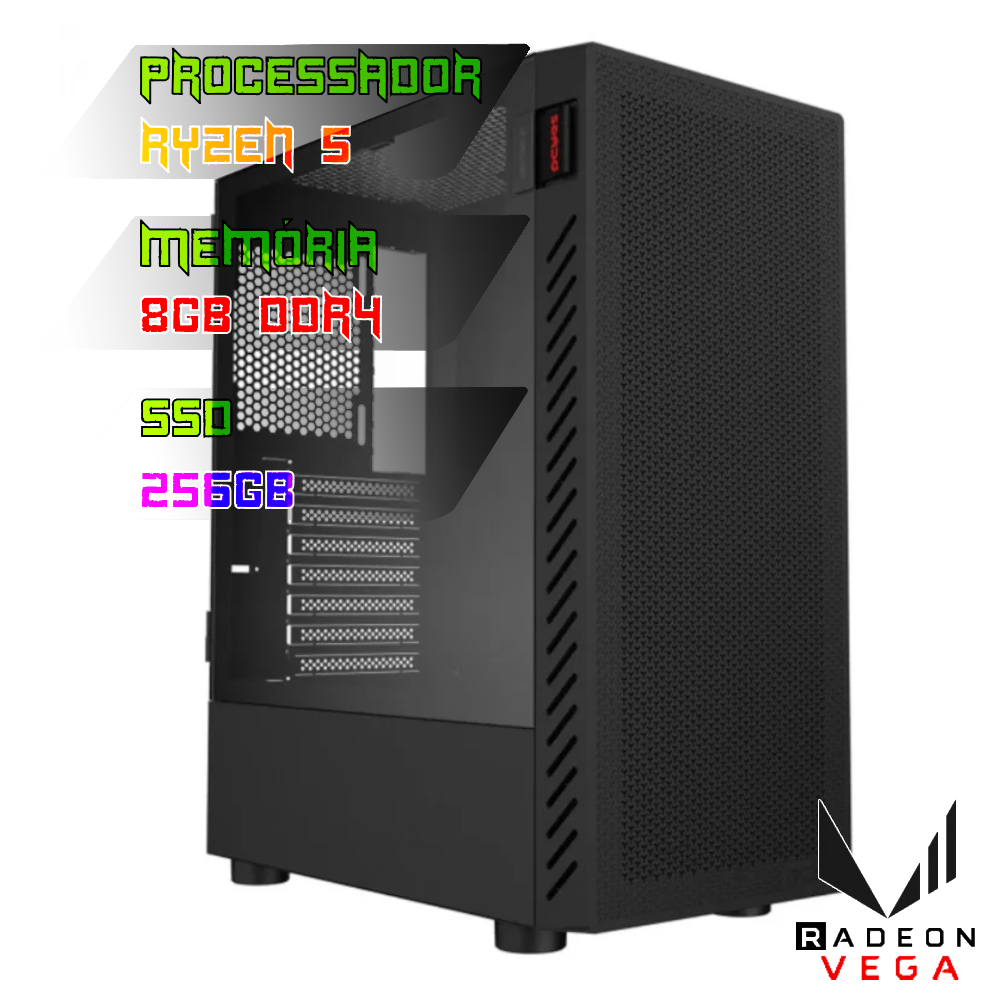 COMPUTADOR GAMER RYZEN 7 5700G/PLACA A520 DDR4/16GB DDR4/SSD 256GB