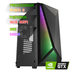 COMPUTADOR GAMER RYZEN 5 5600X/PLACA B550 DDR4/16GB DDR4/SSD 500GB/GABINETE CMT195/600W 80PLUS/RTX 3060