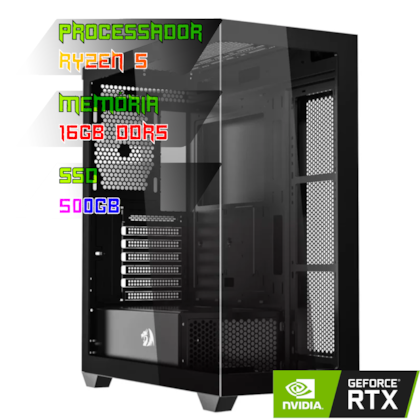 COMPUTADOR GAMER RYZEN 5 7600X/B650 DDR5/16GB DDR5/SSD 500GB/GABINETE DEFLECT/600W 80PLUS/RTX 3060 /WATER 240MM