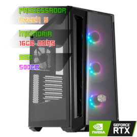 COMPUTADOR GAMER RYZEN 5 7600X/B650 DDR5/16GB DDR5/SSD 500GB/GABINETE MB520/600W 80PLUS/RTX 3060 /WATER 240MM