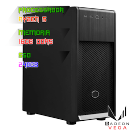 COMPUTADOR GAMER RYZEN 5 8500G/PLACA A620 DDR5/16GB DDR5/SSD 240GB/GABINETE ELITE 500/FONTE 500W