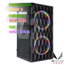 COMPUTADOR GAMER RYZEN 5 8500G/PLACA B650 DDR5/16GB DDR5/SSD 500GB NVME/GABINETE WAVE/FONTE 500W