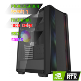 COMPUTADOR GAMER RYZEN 7 7700/PLACA X670-E DDR5/16GB DDR5/SSD 500GB /GABINETE CC560 ARGB V2/850W 80PLUS/RTX 4070 SUPER 12GB/WATER 240MM