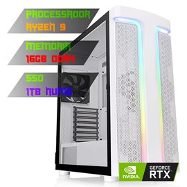 COMPUTADOR GAMER RYZEN 9 5900X/PLACA B550 DDR4/16GB DDR4/SSD 1TB NVME/GABINETE H590W/850W 80PLUS/RTX 4070 12GB/WATER 240MM