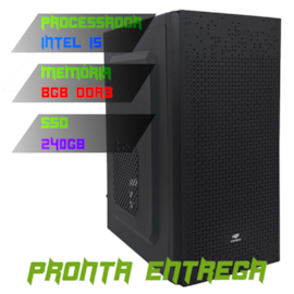 COMPUTADOR INTEL CORE I5 3570/ PLACA MÃE B75 / 8GB MEMÓRIA/ SSD 240GB/ GABINETE PADRÃO COM FONTE