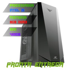 COMPUTADOR INTEL CORE I5 4690K/ PLACA MÃE B85 / 8GB MEMÓRIA/ SSD 480GB/FONTE 600W/GABINETE