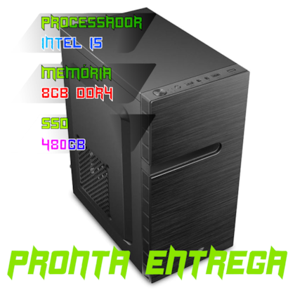 COMPUTADOR INTEL CORE I5 6400 / PLACA MÃE H110 / 8GB DDR4 MEMÓRIA/ SSD 480GB / FONTE 500W / GABINETE