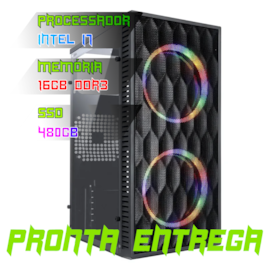 COMPUTADOR INTEL CORE I7 4790 / PLACA MÃE B85/ (2x8)16GB DUAL CHANNEL 1600MHZ / SSD 480GB / GABINETE / FONTE 600W