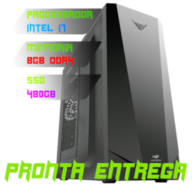 COMPUTADOR INTEL CORE I7 6700 / PLACA MÃE H110 / 8GB DDR4 MEMÓRIA/ SSD 480GB / FONTE 500W / GABINETE