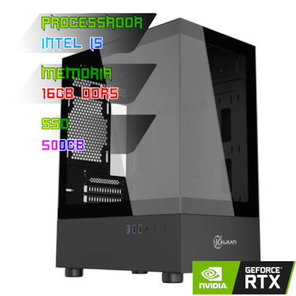 COMPUTADOR INTEL I5 14600KF/PLACA B760 DDR5/16GB DDR5/SSD 500GB /GABINETE AVALON/600W 80PLUS/RTX 5050 8GB/WATER 240MM