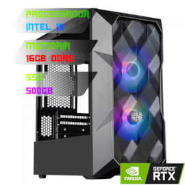 COMPUTADOR INTEL I5 14600KF/PLACA B760 DDR5/16GB DDR5/SSD 500GB /GABINETE TD300/600W 80PLUS/RTX 4060 8GB/WATER 240MM