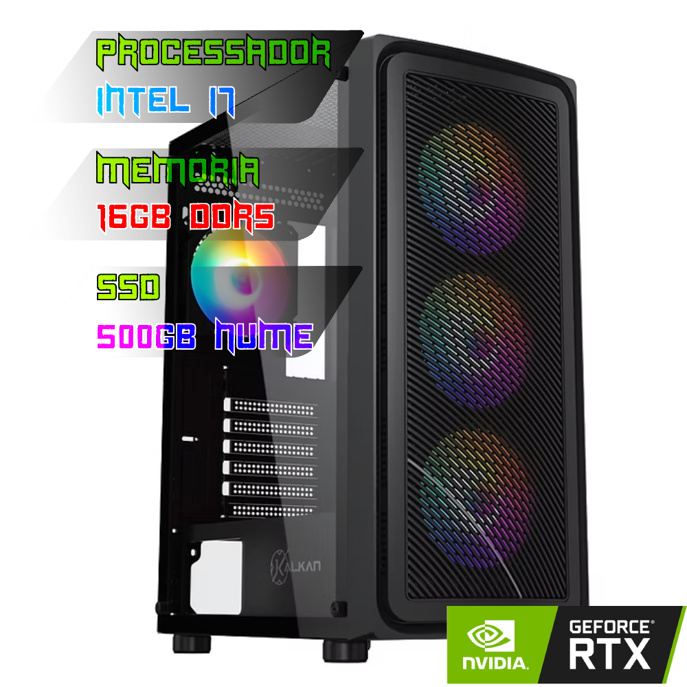 COMPUTADOR INTEL I7 14700/PLACA B760 DDR5/16GB DDR5/SSD 500GB NVME