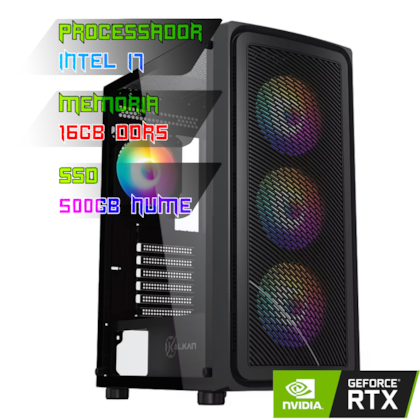 COMPUTADOR INTEL I7 14700/PLACA B760 DDR5/16GB DDR5/SSD 500GB NVME/GABINETE JOTURN/600W 80PLUS/RTX 5060 8GB/WATER 240MM