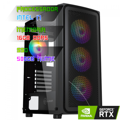 COMPUTADOR INTEL I7 14700/PLACA B760 DDR5/16GB DDR5/SSD 500GB NVME/GABINETE JOTURN/850W 80PLUS/RTX 5070 TI/WATER 360MM