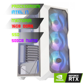 COMPUTADOR INTEL I7 14700/PLACA B760 DDR5/16GB DDR5/SSD 500GB NVME/GABINETE TD500 MESH WHITE/600W 80PLUS/RTX 4060 8GB/WATER 240MM