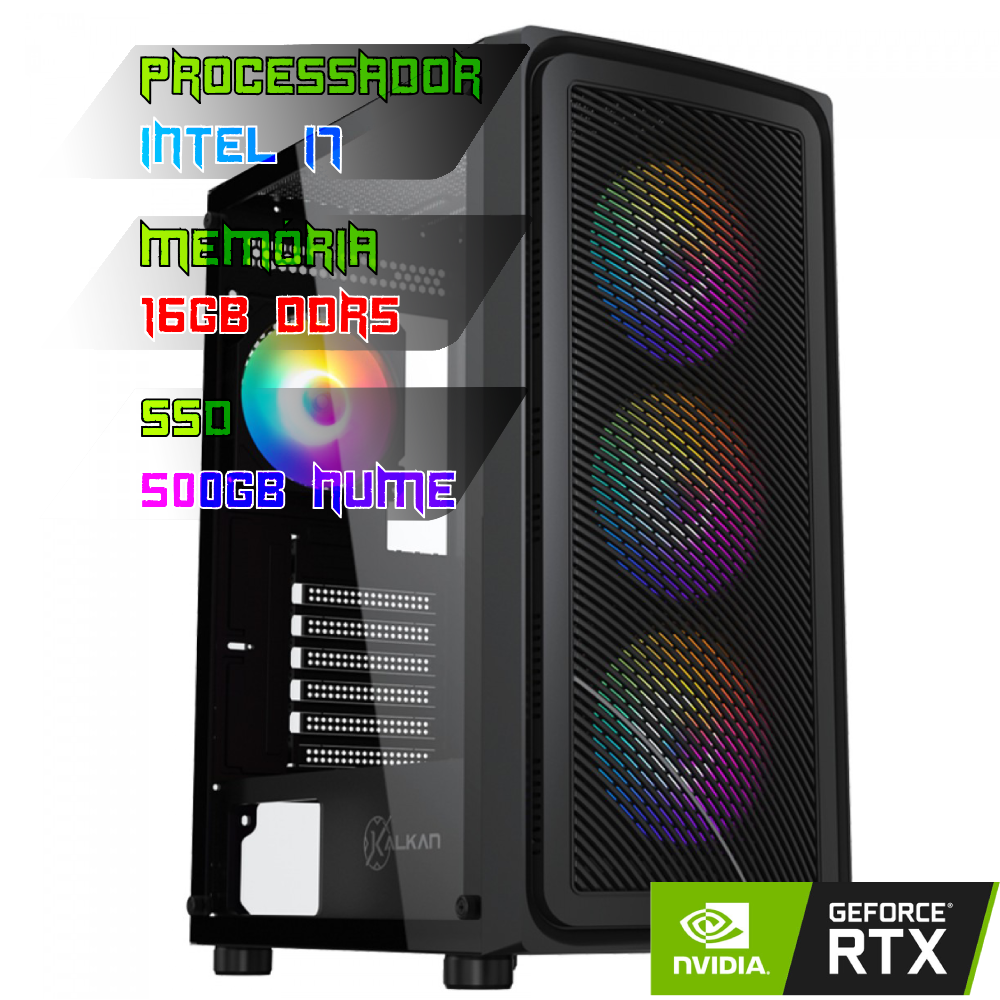 COMPUTADOR INTEL I7 14700/PLACA B760 DDR5/16GB DDR5/SSD 500GB NVME