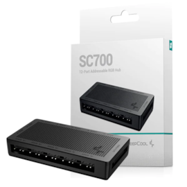 Controlador De Fan Deepcool Sc700 12 Portas 5v 3 Pinos Preto R-sc700-bknsnn-g