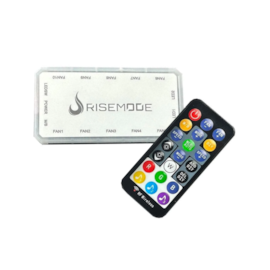 Controlador De Fan Rise Mode Sound Argb 6p 10x Fans Rm-cos-argb