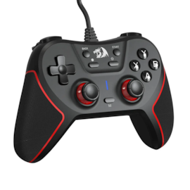 Controle Redragon Ephemera Usb Pc Ps3 Switch 1 Switch 2 Preto E Vermelho G713